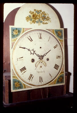 Samuel Wilkes or Wilkes & Son, Birmingham: Picture in arch dial, 1828–52 / Clockmaker: Richard Cole, Ipswich, 1858