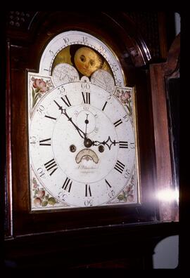 James Wilson, Birmingham: Arched with moon dial, 1800? / Clockmaker: A. Blanchard, Lexington, 1808–38