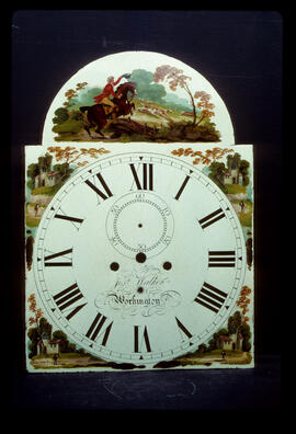 Unknown maker: Picture in arch dial / Clockmaker: Joshua Walker, Workington, 1828–69
