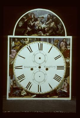 Unknown maker: Picture in arch dial / Clockmaker: Willkinson, Keighly, 1945–50