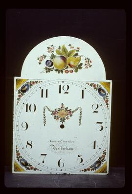 William Finnemore, Birmingham: Other arch dial, c.1828 / Clockmaker: Andrew Crawshaw, Rotherham, 1810–28