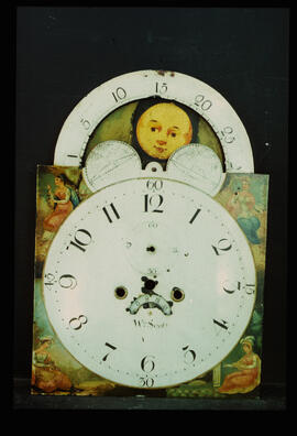 Unknown maker, Birmingham: Arched with moon dial / Clockmaker: William Scott, Ballygowan, 1782–1834