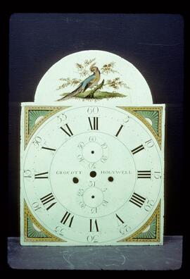 Hipkiss & Harold, Birmingham: Birds in arch dial, 1795–1800 / Clockmaker: Grocott, Holywell, 1700s