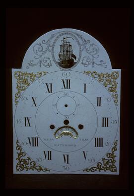 James Wilson, Birmingham: High oval in arch dial, 1790 / Clockmaker: Willaim Kyles, Woodford, 1790