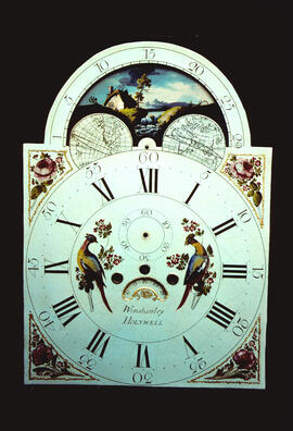 James Wilson, Birmingham: Arched with moon dial / Clockmaker: John Winstanley, Holywell, 1748–1843