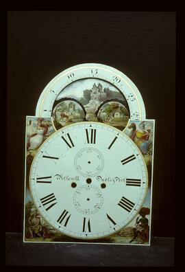 Edward Hobson, Birmingham: Arched with moon dial, 1835 / Clockmaker: Wetherell, Dudley Port, 1840