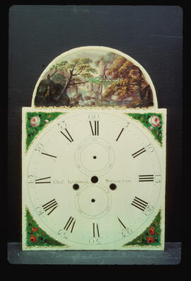Unknown maker, Newcastle or Halifax: Picture in arch dial / Clockmaker: Charles Liddell, Stockton, 1795