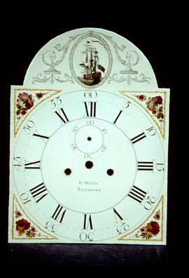 James Wilson, Birmingham: High oval in arch dial, 1790s / Clockmaker: James Wilson, Stamford, 1787–1803