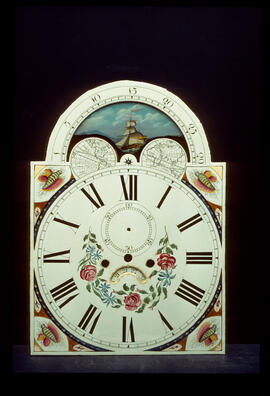 Christopher Wright, Birmingham: Arched with moon dial,  1835–45 / Clockmaker: unmarked