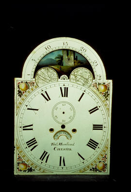 Samuel Baker, Birmingham: Arched with moon dial, 1823–50 / Clockmaker: Thomas Moreland, Chester, 1820–60