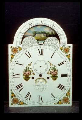 Walker & Hughes, Birmingham: Arched with moon dial, c.1820 / Clockmaker: P. and William Peers, Chester