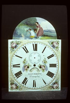 William Finnemore, Birmingham: Picture in arch dial, c.1850 / Clockmaker: Hugh Roberts, Llanoctini, c.1850