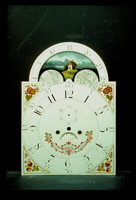 James Wilson, Birmingham: Arched with moon dial, 1800–5 / Clockmaker: J. Buckley, Ashton under Lyme, 1820