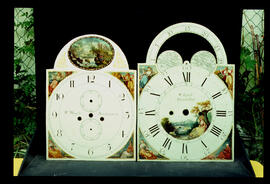 James Wilson, Birmingham: Low oval in arch dial (left) / Clockmaker: W. Waight, Birmingham, 1790–1835