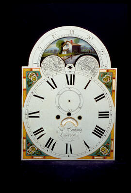 Samuel Wilkes or Wilkes & Son, Birmingham: Arched with moon dial, 1828–52 / Clockmaker: James Domking, Liverpool, 1825–51