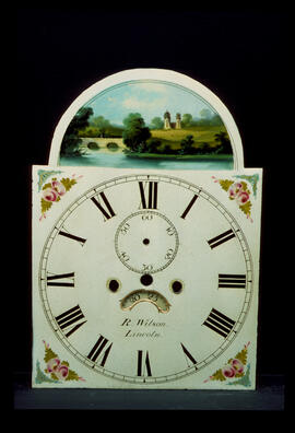 Unknown maker: Picture in arch dial / Clockmaker: R. Wilson, Lincoln, 1868