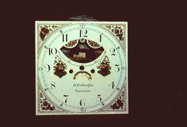 Walker & Hughes, Birmingham: 12 o'clock moon dial, 1828 / Clockmaker: H. Richardson, Tarporley, 1834
