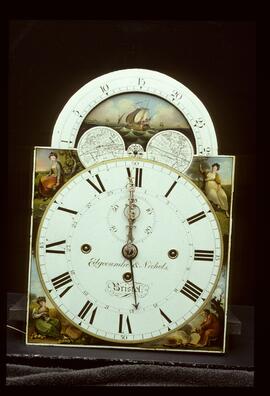 Walker & Hughes, Birmingham: Arched with moon dial, c.1820 / Clockmaker: Edgecombe & Nichols, Bristol, 1818