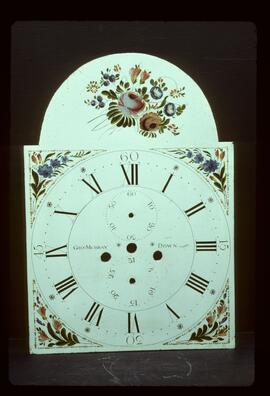 Unknown maker, Scottish made: Picture in arch dial / Clockmaker: George Murray, Down (Downe), 1798