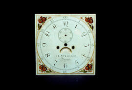 Edward Owen, Birmingham: Square dial,  c.1805 / Clockmaker: Hugh McCutcheon, Bangor, 1828–29