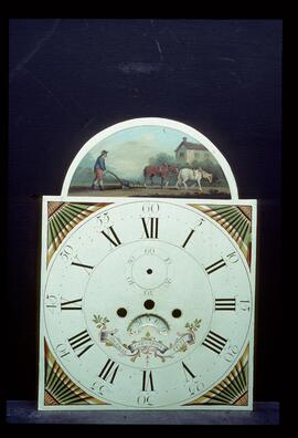 James Wilson, Birmingham: Picture in arch dial, c.1800 / Clockmaker: William Toleman, Caernarfon, 1791–1844