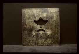 Unknown maker, Manchester: 12 o'clock moon dial (back) / Clockmaker: Geo. Hardey, Macclesfield, 1772