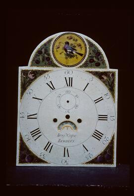 James Wilson, Birmingham: Birds in arch dial / Clockmaker: Benjamin Cope, Bewdley, 1786