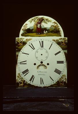Samuel Wilkes, Birmingham: Picture in arch dial / Clockmaker: G. Handcock, Midsomer Norton