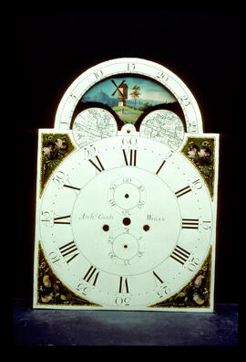 James Wilson, Birmingham: Arched with moon dial, 1790s / Clockmaker: Archibald Coates, Wigan, 1767–97