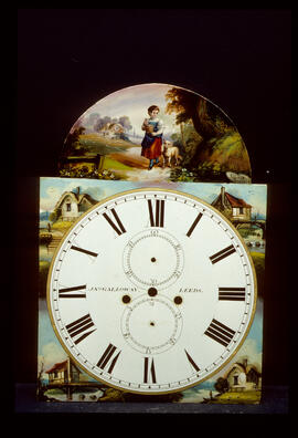 Unknown maker: Picture in arch dial / Clockmaker: John Galloway, Leeds, 1850–71