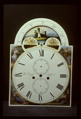 William Francis, Birmingham: Arched with moon dial, 1820s / Clockmaker: H. Knight, Stafford, 1790