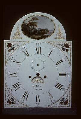 Thomas Osborne, Birmingham: Low oval in arch dial, c.1800 / Clockmaker: W. Ellis, Wrehxam, 1844–56