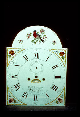 James Wilson, Birmingham: Birds in arch dial, 1790s / Clockmaker: Robert Fletcher, Chester, 1784–1834