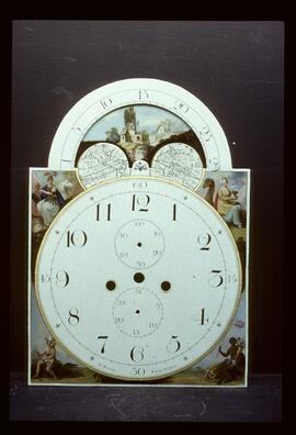 Walker & Finnemore, Birmingham: Arched with moon dial, 1810–11 / Clockmaker: W. Pugh, Newtown