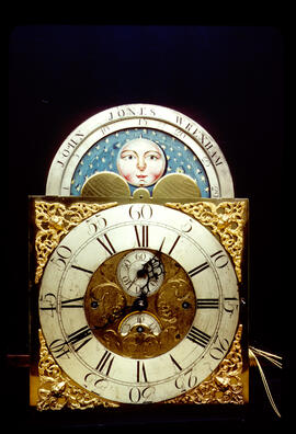Unknown maker: Brass arched moon dial / Clockmaker: John Jones, Wrexham, 1778