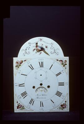 Wilson, Birmingham: Birds in arch dial, c.1798 / Clockmaker: Alexander Miller, Montrose, 1798–1808