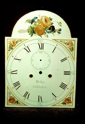 Francis Byrne, Birmingham: Picture in arch dial, 1790–1800 / Clockmaker: Hedge, Colchester, 1790–1800