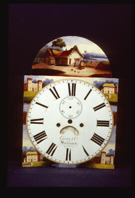 Unknown maker: Picture in arch dial / Clockmaker: Ganz & Co, Swansea, 1868–99