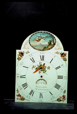 James Wilson, Birmingham: Low oval in arch dial / Clockmaker: John Wainwright, Nottingham, 1779–1820