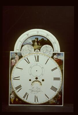 Walker & Hughes, Birmingham: Arched with moon dial, c.1820 / Clockmaker: H. Loat, Wrexham, 1822–35