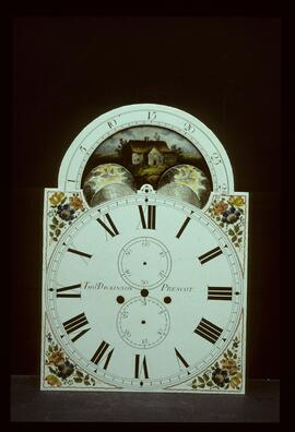 William Francis, Birmingham: Arched with moon dial, 1825–30 / Clockmaker: Thomas Dickinson, Prescot