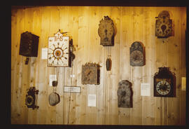 Nine wall clocks: other dial types