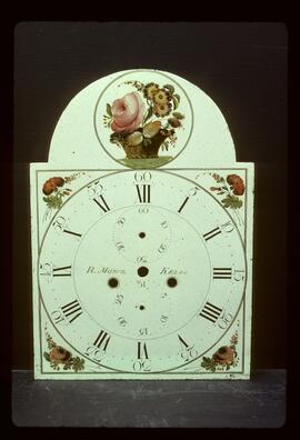 Beilby Hawthorne & Whitaker, Newcastle: Picture in arch dial, 1800–5 / Clockmaker: Robert Mason, Kelso, 1809