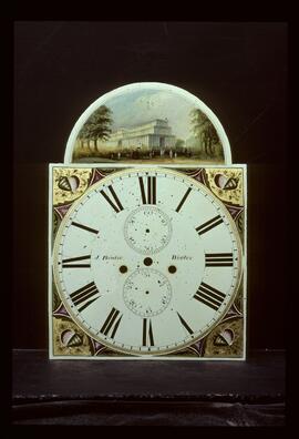 Unknown maker, Newcastle or Halifax: Picture in arch dial / Clockmaker: John Brodie, Wooller, 1858