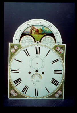 Unknown maker: Arched with moon dial / Clockmaker: Thomas Alker, Wigan, 1822–48