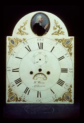 James Wilson, Birmingham: High oval in arch dial, 1790 / Clockmaker: William Wain, Ashbourne, 1814