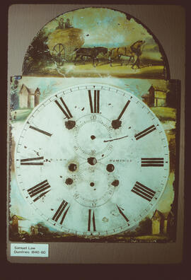 Unknown maker, Birmingham: Picture in arch dial, 1805–10 / Clockmaker: Samuel Law, Dumfries, 1840–60