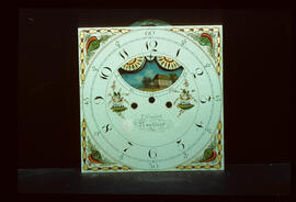 Walker & Hughes, Birmingham: 12 o'clock moon dial, 1815–20 / Clockmaker: Thomas Gaskell, Knutsford, 1784–95