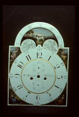 Edward Owen, Birmingham: Arched with moon dial, 1803–5 / Clockmaker: William Muncaster, Whitehaven, 1790–1820