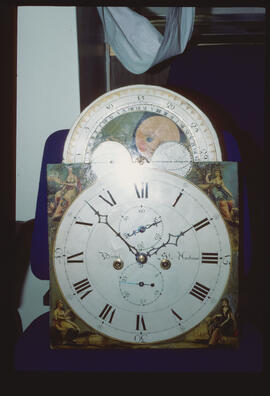 Unknown maker, Scottish: Arched with moon dial / Clockmaker: William Bissett, St Andrews, 1790